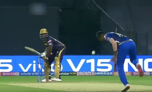 Cricket players during match