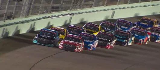 NASCAR race betting markets, featuring drivers competing on the track